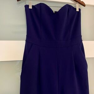 Strapless Navy Jumpsuit